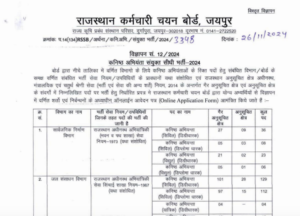 RSMSSB JE Recruitment 2024